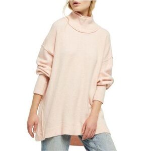 Free People FP Afterglow Tunic Mock Neck Sweater large